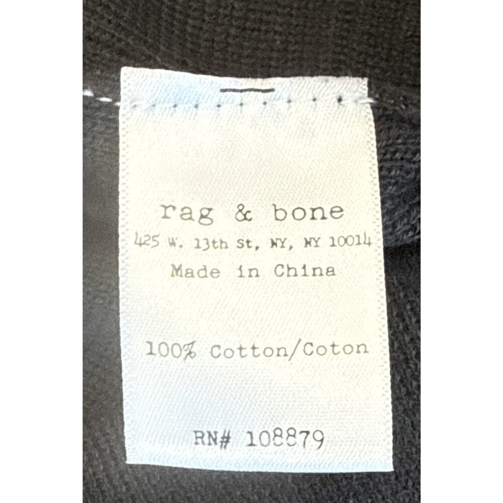 Rag & Bone Black Cotton Blend Ribbed Neck Sheath Dress S Casual Chic NWT NEW - Picture 8 of 8